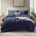 Bed-in-A-Bag Pleated Comforter Set with Bed Sheets