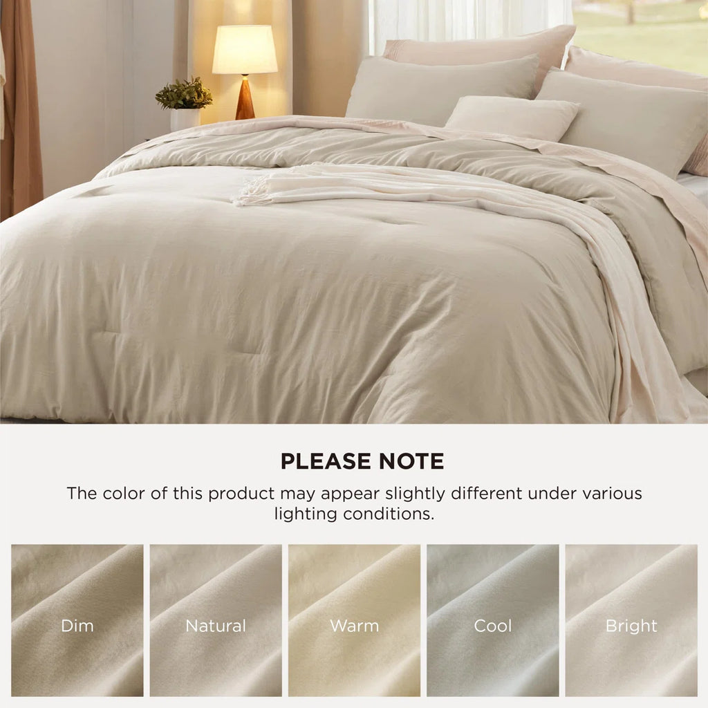 Reversible Prewashed Comforter Set