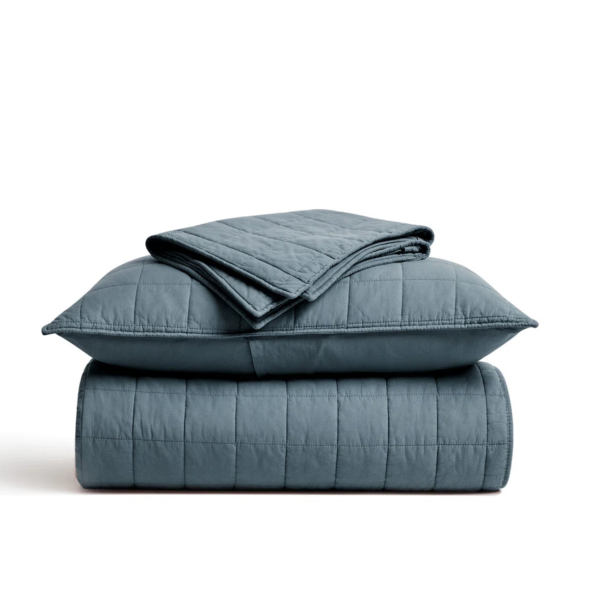 100% Cotton Box Stitch Quilt Set